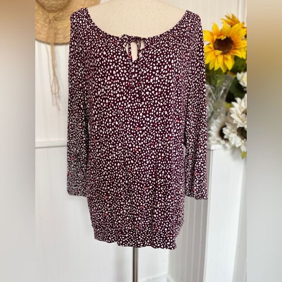 Winter Wine Long-sleeved Heart Design Tunic - Picture 5 of 5